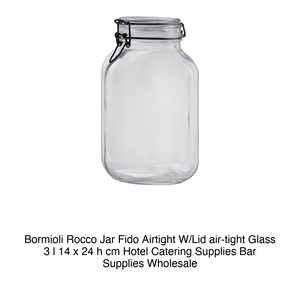 Pot en verre Fido, 3 L, Ø 14 cm, H 24 cm, avec couvercle hermétique, Bormioli Rocco - Product Image 2