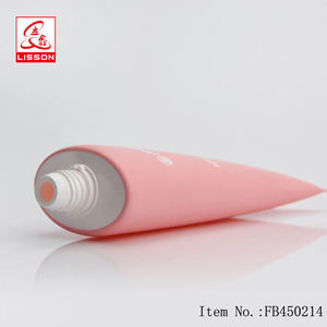 化妆品50ml 100ml塑料软管护肤品防晒霜面霜椭圆形管带包装翻盖 - Product Image 4