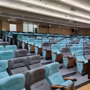 Стул для аудитории со спинкой складной коврик для письма, место для лекционного зала для школы, конференции, для университета - Product Image 2