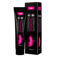 Dentifrice blanchissant au charbon de bambou, sans fluor, menthe naturelle, élimination profonde des taches, personnalisable, OEM ODM Marque Privée