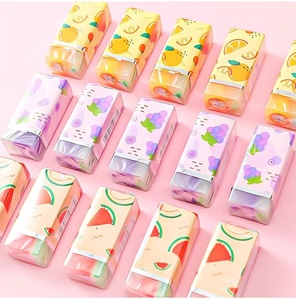 <span class=keywords><strong>Gomme</strong></span> à effacer en PVC promotionnelle, parfumée aux fruits, motif dessin animé, pour étudiants, papeterie créative, vente en gros - Product Image 5
