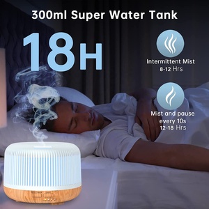 Diffusore di Oli Essenziali Elettrico in Plastica da 300ml con 7 Luci LED Cangianti, Umidificatore Ecologico per Casa e Natale - Product Image 5