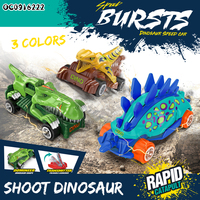 3 Styles Articles pour Enfants Produits Tendance 2026 Nouveautés Jouet Voiture Dinosaures en Plastique Personnalisée avec Catapulte pour Garçons
