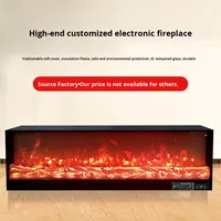Cheminée murale électrique à insert, flamme simulée, télécommande, thermostat réglable, puissance de chauffage 1500W, usage domestique, anglais