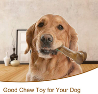 Wishbone Jouet à mâcher durable pour chien avec vrai goût de bacon Entraînement interactif pour mâcheurs agressifs Dessin animé moderne Design de mode