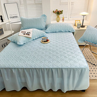 Ensembles de literie d'été Offres Spéciales, lit Double, tapis en Latex doux, Style princesse, drap-housse, jupes de lit