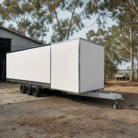 La Chine a fait la maison de remorque de caravane de conteneur expansé imperméable en fibre de verre remorquable