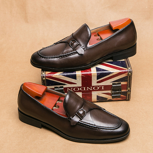 Chaussures habillées pour hommes les plus vendues, en cuir véritable, style boucle S - Product Image 5