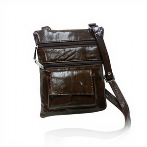 Trending Durable Genuine Leather Zipper Large Capacity Waterproof Lightweight Cross Body Clutch Travel Bags Girls <b>Boys</b> BS - Product Image 5