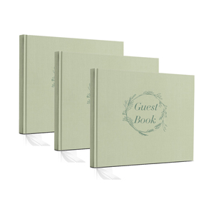 Custom Linen <strong>Wedding</strong> Guest Book Elegant <strong>Wedding</strong> Decor Personalized <strong>Guestbook</strong> for Bridal Showers and <strong>Weddings</strong> - Product Image 1