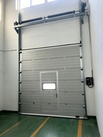 Porte de garage industrielle commerciale automatique à enroulement, coupe-vent, en acier, design chinois personnalisé, finie