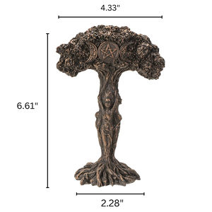 Reçine Wicca ağacı üçlü ay kızlık anne Crone tanrıça heykelleri - Product Image 5