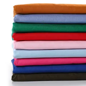ผ้าฝ้าย100% 32*32สำหรับใส่บัตรแบบเต็มตัวกางเกงลำลองผ้าทอผ้าฝ้ายมีหลายสีให้เลือก