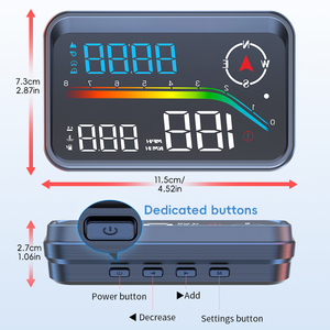 Proyector HUD para Parabrisas <span class=keywords><strong>de</strong></span> Coche M25, OBDII GPS HUD con Advertencia <span class=keywords><strong>de</strong></span> Cámara <span class=keywords><strong>de</strong></span> Velocidad, Compatible con Eliminación <span class=keywords><strong>de</strong></span> DTC, Ajuste Universal para Todos los Coches y Camiones <span class=keywords><strong>de</strong></span> 12V - Product Image 2