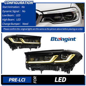 Phares à LED Accessoires de voiture Convient aux systèmes d'éclairage automobile 2018-2020 <span class=keywords><strong>BMW</strong></span> Série 5 Ensemble de phares à LED pour voiture - Product Image 6