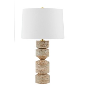 Light Pink Ribbed Ceramic Modern Minimalist Table Lamp | Soft Stylish Lighting for Hotel Dressing Area & Bedroom - Product Image 2