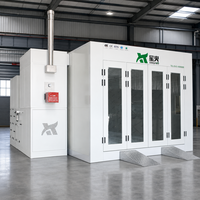 Vente directe usine : Cabines de peinture électriques supérieures 53 kW pour voitures 80 ° Cabine de peinture au four C avec chauffage quantique à flux d'air stable et fiable