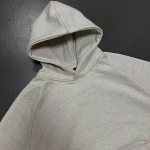 Clothing Manufacturers Custom Contrast Stitch Hoodie and Straight Leg Baggy <b>Sweatpants</b> <b>Set</b> Heavyweight Tracksuit Sweat Suits <b>Set</b> - Product Image 3