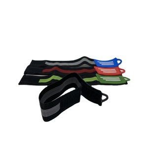 Cycling Leg <b>Straps</b> <b>Adjustable</b> Elastic Bike Pants Bands For Mountain Bicycle Riding Accessories Adult Men Black Red Blue Green - Product Image 1