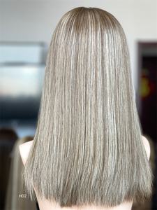 SHY Hair Top Qualité Ombre Couleur HD Lace Top Perruque Juive Nœuds Simples 5.0 Casher Perruques Cheveux Courts pour les Femmes - Product Image 6