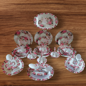 VKL, ensemble de vaisselle en mélamine de 43 pièces pour 6 personnes, ensemble de table de qualité supérieure, vente en gros du fabricant - Product Image 1