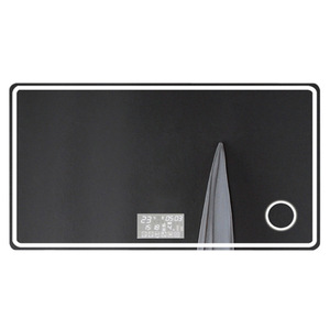 Miroir de salle de bains lampe carrée intelligente miroir de maquillage lumière Villa hôtel Led anti-buée étanche PIR heure Date température spectacle - Product Image 5