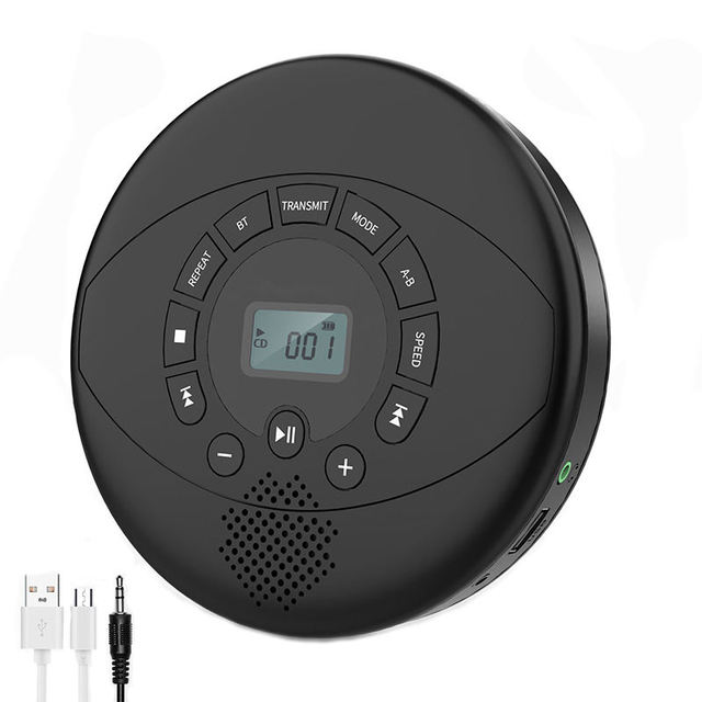 Factory Portable Personal CD Player Built in Speaker BT Rechargeable CD Player for Students Commute Home