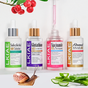 Nouveau sérum pour le soin de la peau, élimination des imperfections du visage, <span class=keywords><strong>anti</strong></span>-pigmentation, sérum éclaircissant pour le visage avec glutamine, rétinol, niacinamide, acide kojique - Product Image 1