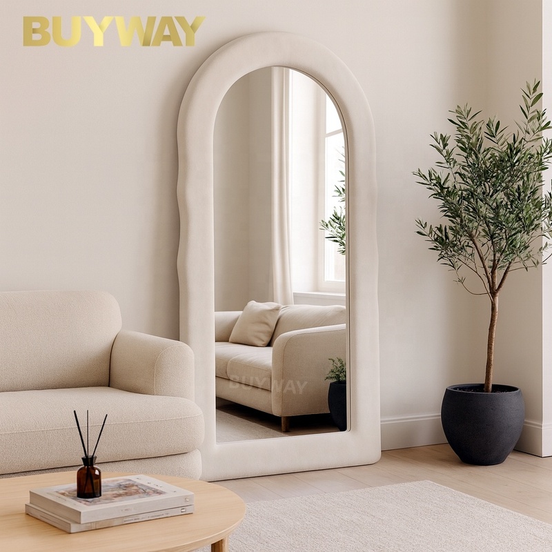Modern Santorini Velvet Frame Full Length