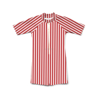 Vente en gros de maillots de bain pour enfants 2025 UPF 50 + Rash Guard maillots de bain combinaison de bain une pièce anti-UV matériau recyclé combishort rayé