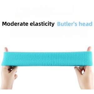 ربطة رأس رياضية مرنة بلون واحد مضادة للعرق امتصاص العرق للركض تمارين الموجهة لليوجا - Product Image 5