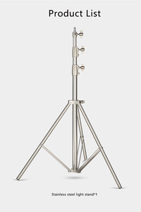 Nhà Máy Nhà sản xuất 2.8m thép không gỉ mùa xuân đệm Tripod đứng cho nhiếp ảnh Studio chiếu sáng - Product Image 5