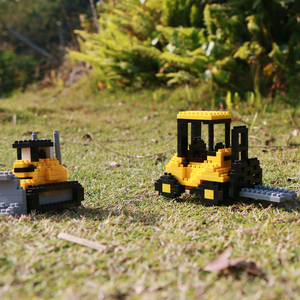 YIRUN-bloques de construcción de vehículo de ingeniería para niños, nano bloque de plástico abs, juguetes educativos - Product Image 5