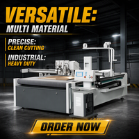 Vibrerende messen snijmachine voor EPDM rubber platen, EVA spons, EPE schuimplaat, CNC snijmachine voor PVC.