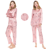 Pyjama à fleurs différentes Ensemble de pijama long pour femmes Ensembles de style imprimé