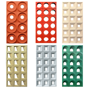 Nuovo pannello di parete decorativo fori cavi 3D in poliuretano fungo esterno in finta pelle artificiale grande tavola leggera <span class=keywords><strong>pietra</strong></span> PU - Product Image 3