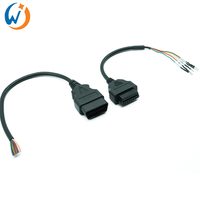 Cable adaptador OBD hembra de 16 pines K CAN, cable conector para detector de fallas del motor, para probador de puente de línea K+CAN