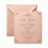 Cartes et invitations de mariage personnalisées : Papier couché imprimé offset de qualité supérieure