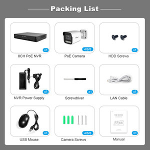 Srihome 8通道 5MP PoE NVR 套件 安防摄像头系统 适用于家庭安全 室内摄像头 室外智能摄像头 智能闭路电视 - Product Image 6