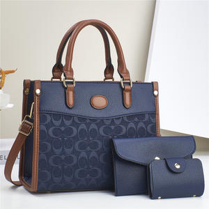 Léger luxe Senior Sense Ling commerce extérieur transfrontalier Style coréen main bandoulière épaule petit sac carré ensemble de trois pièces - Product Image 3