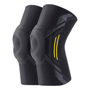 Rodillera deportiva transfronteriza con soporte de resorte para baloncesto y running, unisex, negra, de alta elasticidad, equipo de protección. - Product Image 2