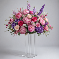 Boules de fleurs artificielles en soie blanches et vertes de haute qualité, modernes et durables, sur mesure, pour centre de table, arrangement romantique pour mariage