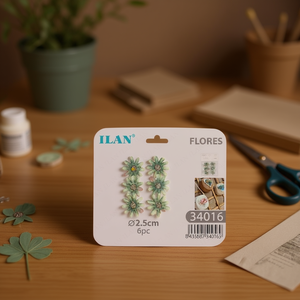 Fiori Secchi Ilan 2,5cm 6 Pezzi per Decorazioni Artigianali - Product Image 2