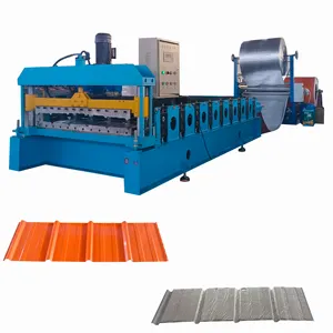 Film Laminating Aluminium Color Steel Roof Sheet Metal Zinc Ibr Roofing Roll Forming Machine Prices For Sale Tile Making Machine