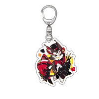 Gantungan Kunci Anime Hazbin Hotel Figur Kartun AD Alastor Sir Pentious Adam The Exorcist Liontin Gantungan Kunci Mobil Aksesori Tas Hadiah