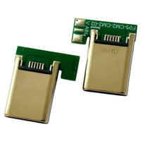Conector USB Tipo C Macho de 16 Pines, USB 2.0 C a C, Carga Rápida PD de 60W, 5A, Montaje en PCB SMT a Través de Orificio, Puerto Tipo C
