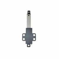 Actionneur linéaire télescopique compact personnalisé 12V 30N 60N à base plate, course 30mm 50mm, construction à aimant permanent pour ventilateur
