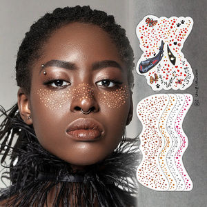 OEM ODM Tatouages temporaires étanches à paillettes pour filles Autocollants de <span class=keywords><strong>tatouage</strong></span> en or et métal pour femmes - Product Image 6