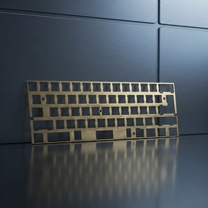 Plaque de clavier mécanique en laiton et aluminium usinée sur mesure, pièces de clavier DIY, vente directe d'usine OEM ODM - Product Image 2
