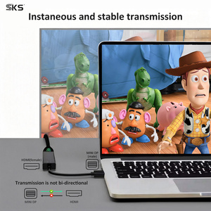 Adaptador DP Macho <span class=keywords><strong>a</strong></span> Hembra, Carcasa Negra de ABS, Compatible con 4K, para Laptop, <span class=keywords><strong>PC</strong></span>, HDTV, Monitor, Proyector, Auriculares IOS - Product Image 5